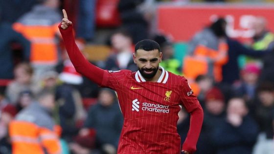 ردود أفعال جماهير ليفربول على تألق محمد صلاح أمام إيبسويتش تاون: ملك الدوري الإنجليزي يصنع التاريخ