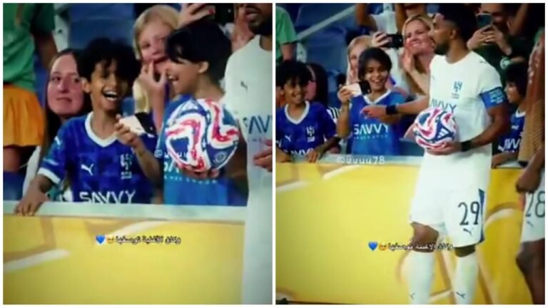 ‏ردة فعل طفلة بعد مصافحتها لسالم الدوسري تشعل مواقع التواصل الاجتماعي.. تغطية