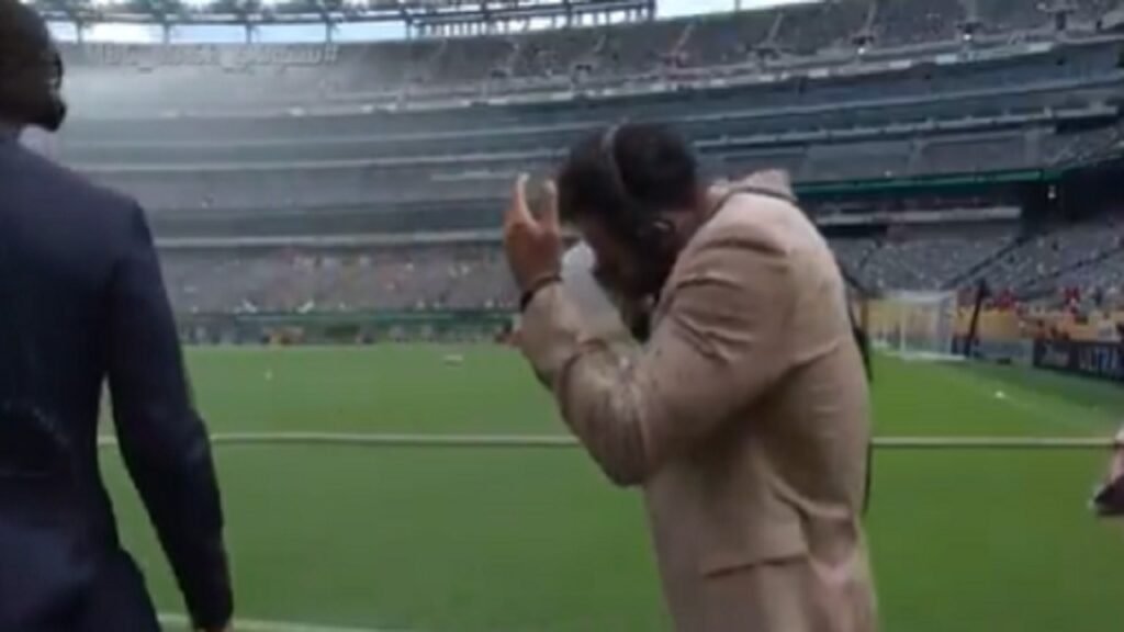 مياه تخترق البث المباشر للاستديو التحليلي لمباراة الأهلي وبالميراس .. تغطية