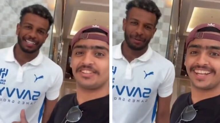 ردة فعل عفوية من البليهي بعد أن وصفه مشجع بأعظم مدافع في التاريخ .. تغطية