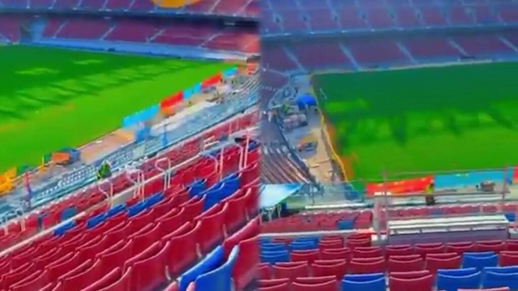 لقطات تُظهر آخر تطورات ملعب برشلونة “كامب نو”..تغطية