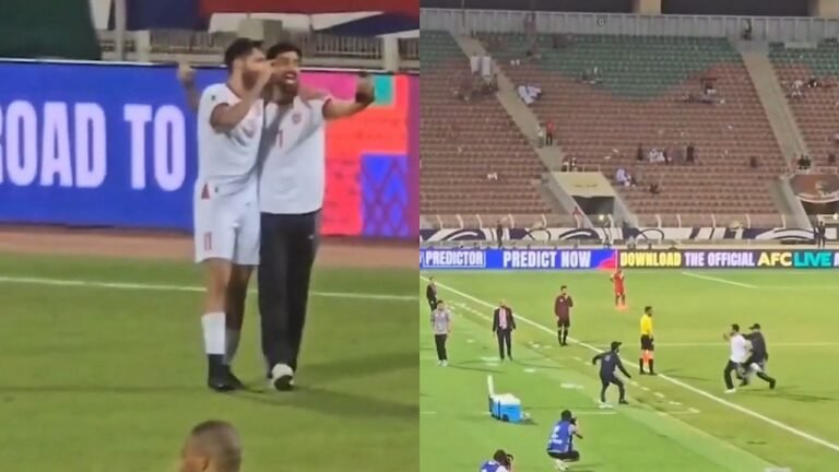 لحظة إيقاف شقيق يزن النعيمات بعد اقتحامه الملعب .. تغطية