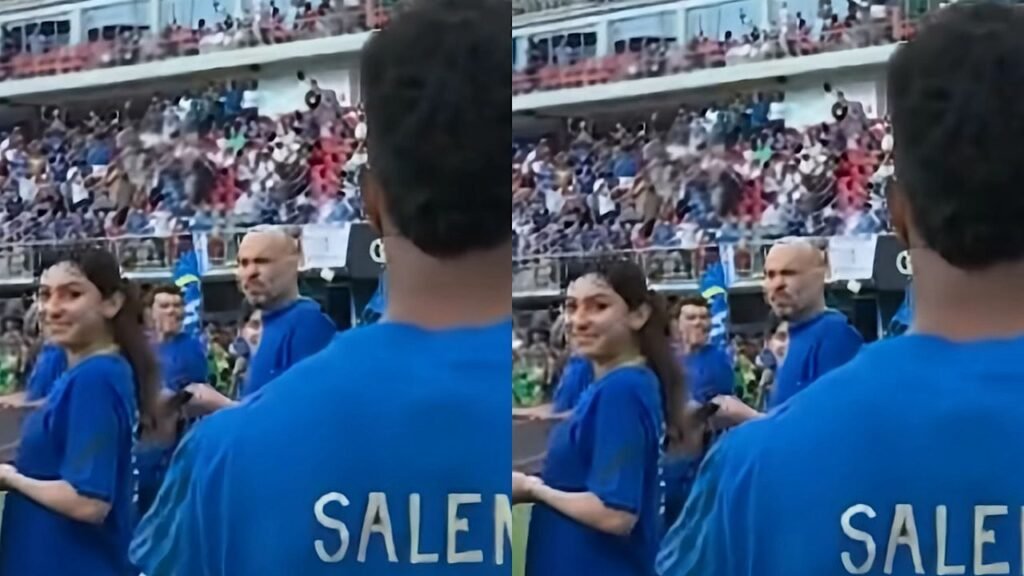 مشجعة حسناء تحدق بسالم الدوسري برومانسية والجماهير: نسى الكأس وشاف شي أحلى.. تغطية