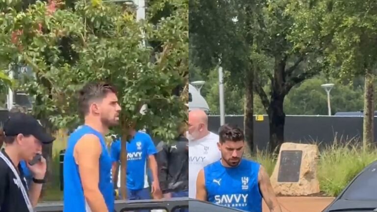 نيفيز يصل إلى مقر الهلال والحزن يسيطر عليه بعد وفاة زميله جوتا.. تغطية