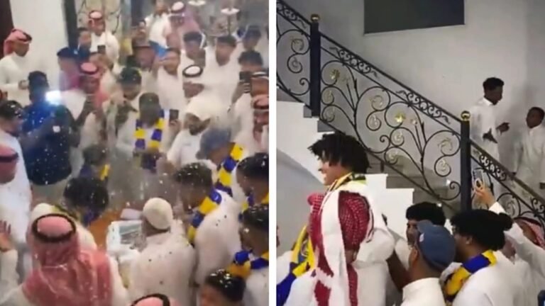 احتفال أسطوري من عائلة عبدالملك الجابر بعد انضمامه إلى النصر.. تغطية
