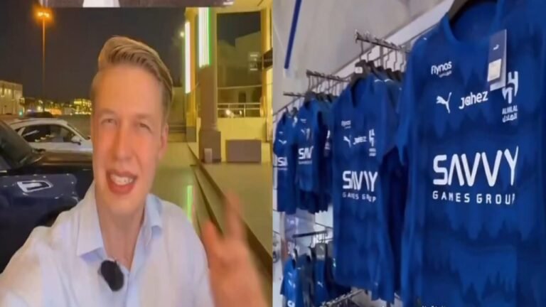 صحفي الديلي فوتبول يزور متجر الهلال وينبهر بأطقم الفريق.. تغطية