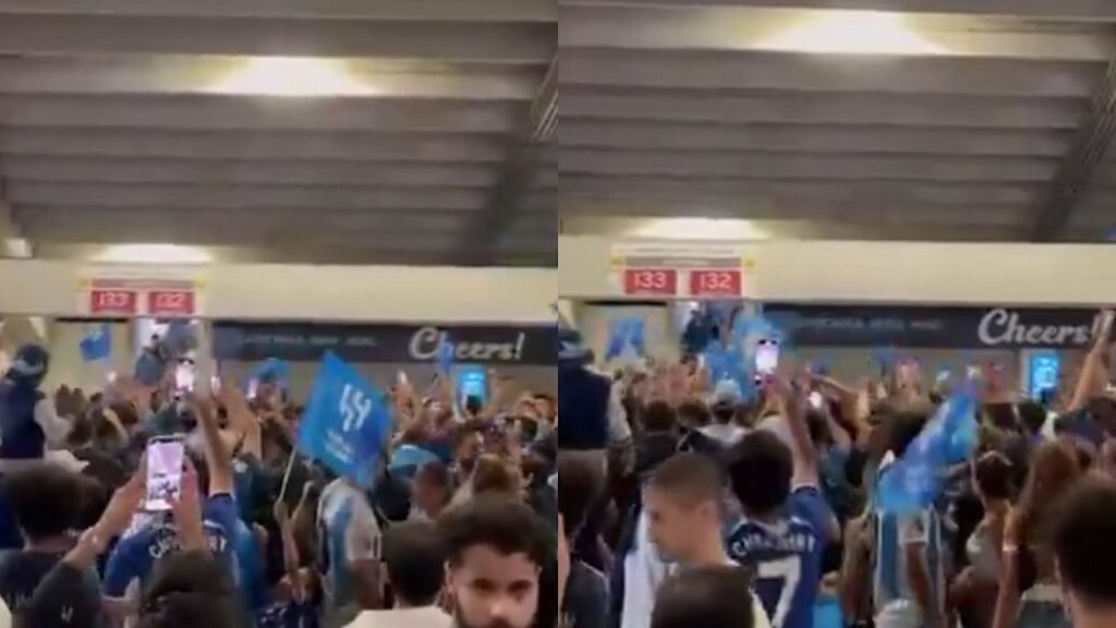 جماهير الهلال تحتفل بسفير العرب في المونديال وتزلزل أمريكا باسم الهلال   .. تغطية