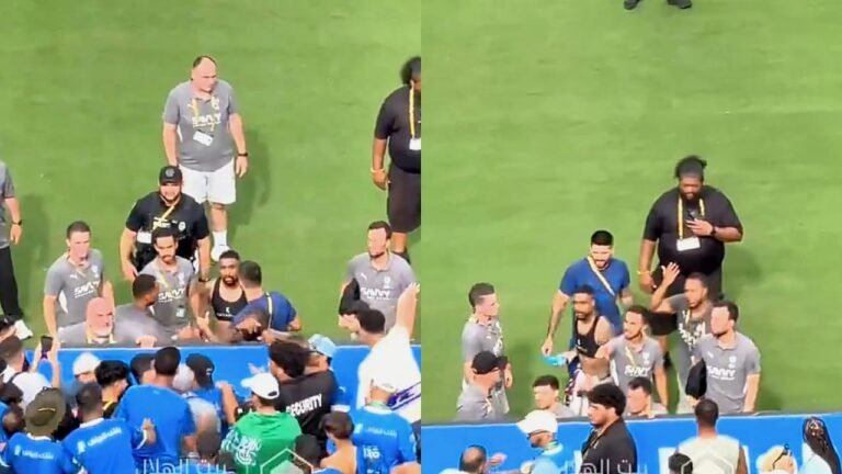 مشادة مالكوم مع أحد الجماهير الهلالية في المدرجات .. تغطية