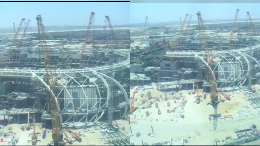 استاد أرامكو بالخبر يقترب من الانتهاء استعدادًا للمونديال .. تغطية