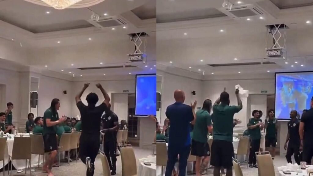 تفاعل إيبانيز ولاعبي الأهلي مع الأهازيج.. تغطية