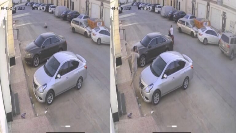 مشجع هلالي يركض في الشارع بهستيريا فرح بعد الفوز على مانشستر سيتي.. تغطية