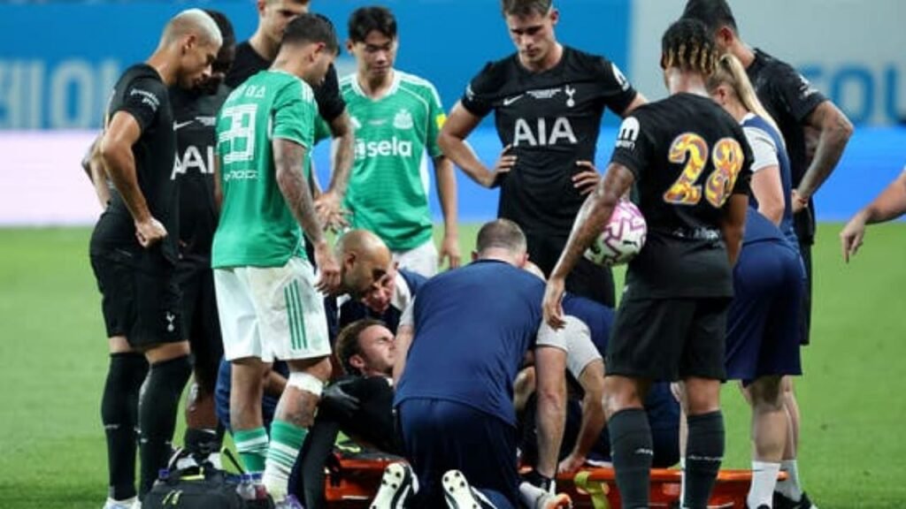 إصابة ماديسون لاعب توتنهام بقطع في الرباط الصليبي