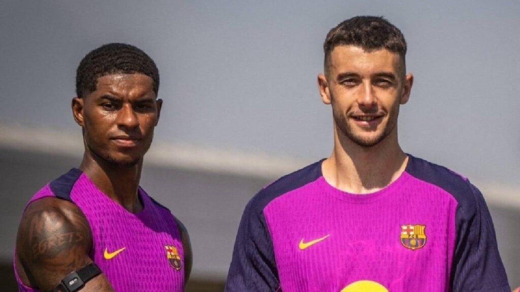 برشلونة يسجل راشفورد وجارسيا قبل انطلاق الليغا