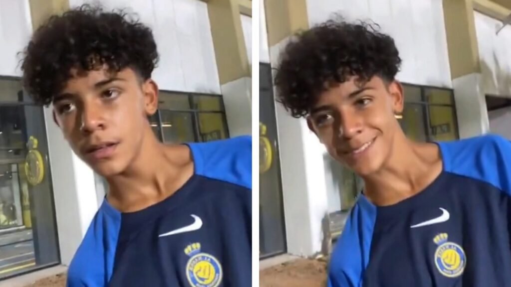 نجل رونالدو يشارك في تحدي الارقام بالعربية في تدريبات النصر .. تغطية