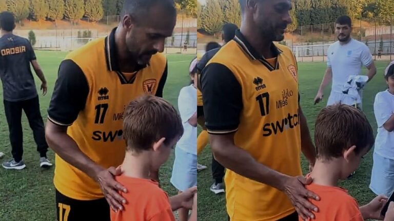 طفل تركي يوقف  بدر المطوع لالتقاط صورة معه .. تغطية