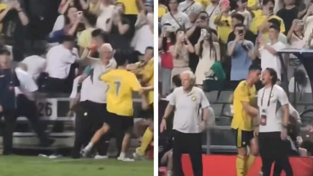 مشهد طريف لجيسوس يمنع مشجعًا من التصوير مع رونالدو .. تغطية