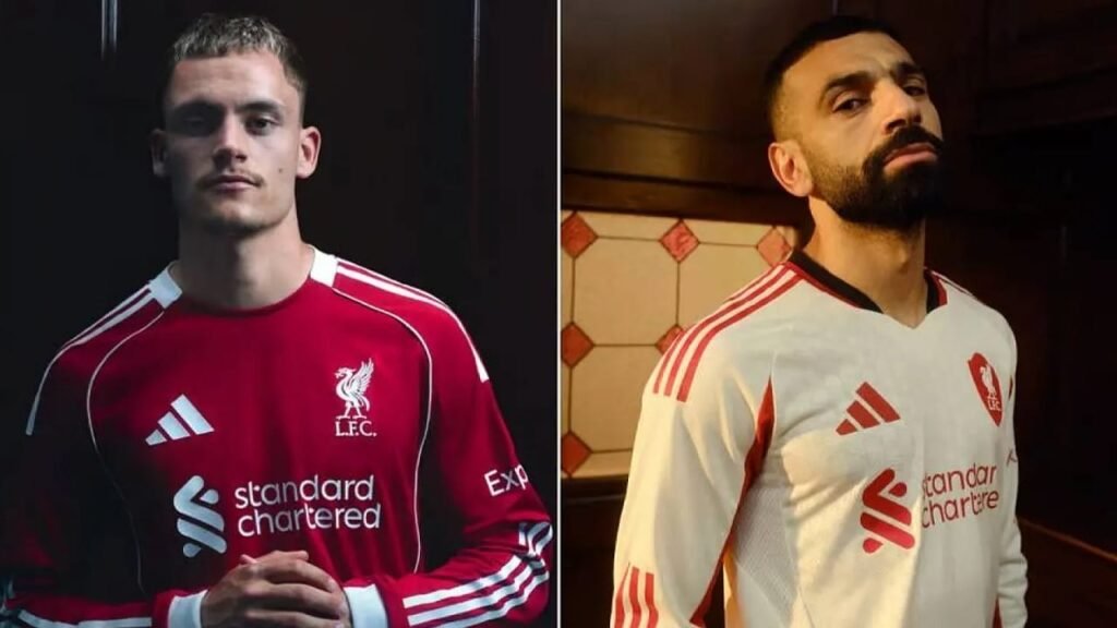 ليفربول يكشف عن قميصه الجديد بمشاركة محمد صلاح