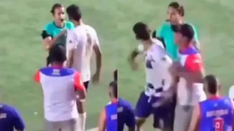 لاعب يصفع حكمة على وجهها بعد طرده .. تغطية