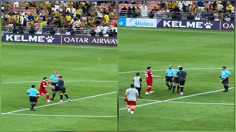 سعد الموسى يغضب من الحكم بعد خسارة الاتحاد.. تغطية