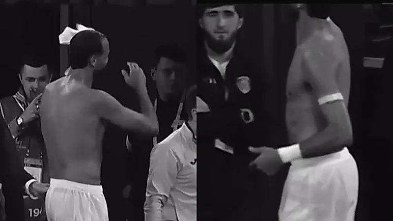 نادر غندري يتعرض لموقف محرج بعد إهداء قميصه لمشجع في كأس روسيا.. تغطية