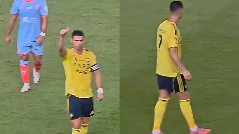 رونالدو يطالب جماهير النصر بالتصفيق لعبدالإله العمري ورفض استهجانه.. تغطية