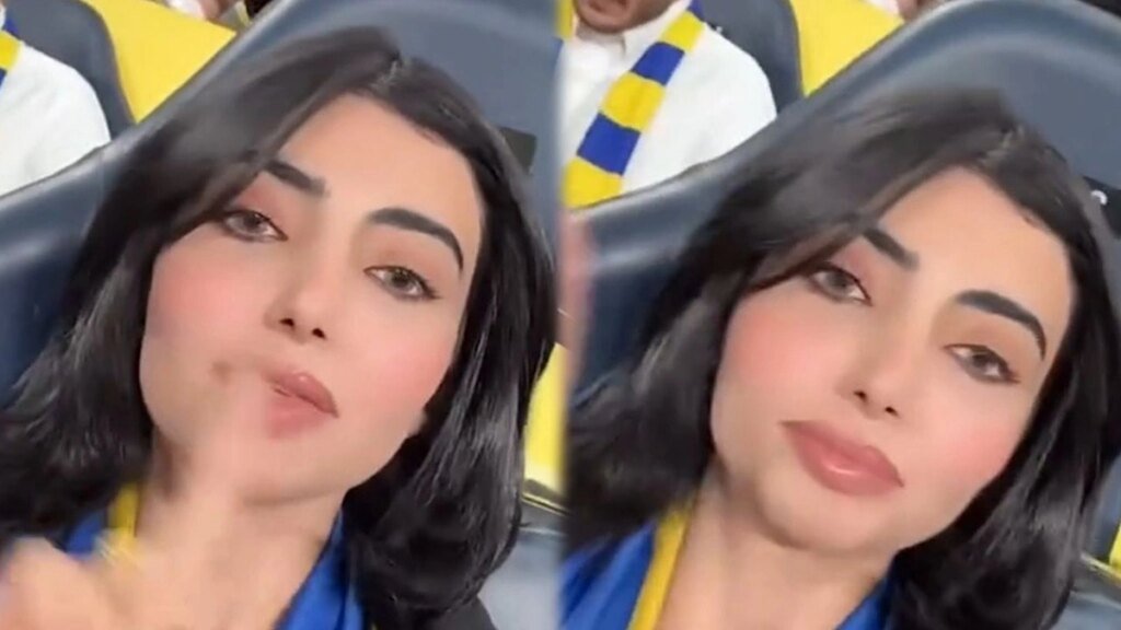 مشجعة نصراوية تعبر عن غضبها من هتافات جماهير النصر.. تغطية