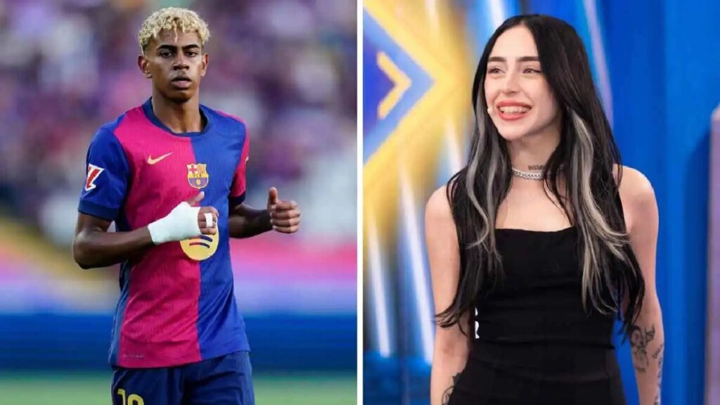 جولة هليكوبتر تجمع يامال بصديقته نيكي نيكول.. صور