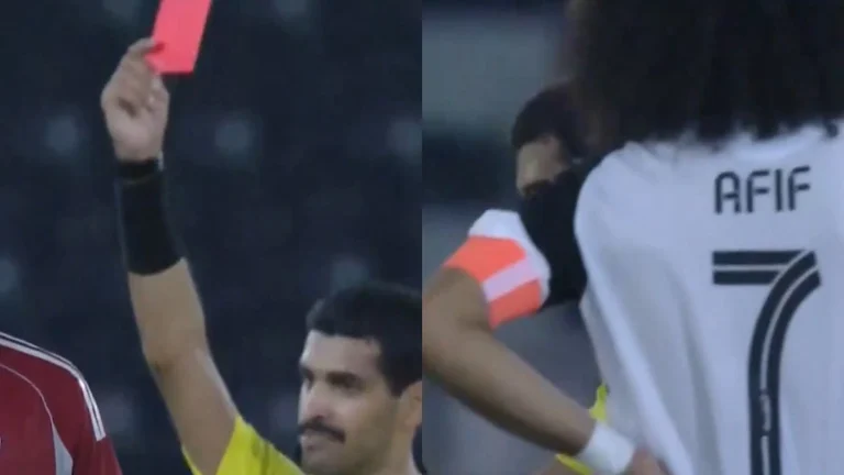 لحظة إعلان قرارات الـVAR جهريًا خلال مباراة السد والعربي لأول مرة.. تغطية