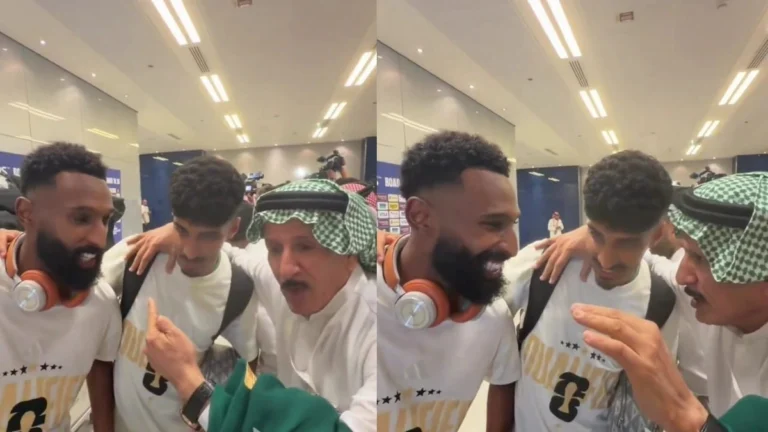 إبراهيم الفريان لـ فراس البريكان وزياد الجهني: والله عيب ما تسلموا علي.. تغطية