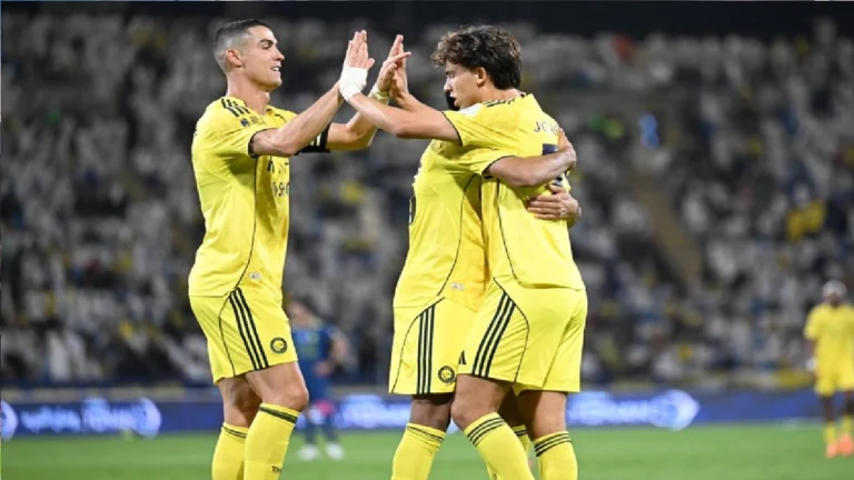 النصر يهزم الحزم بثنائية