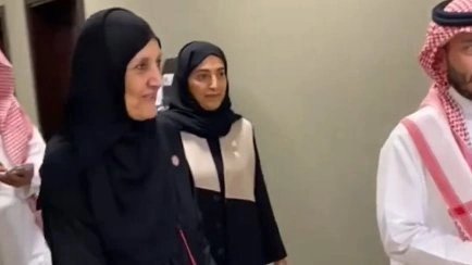 لحظة وصول الأميره لولوة الفيصل لملعب النصر .. تغطية