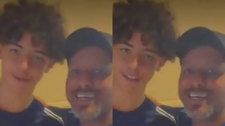 كريستيانو جونيور يخاطب الجماهير: كيف حالكم  .. تغطية