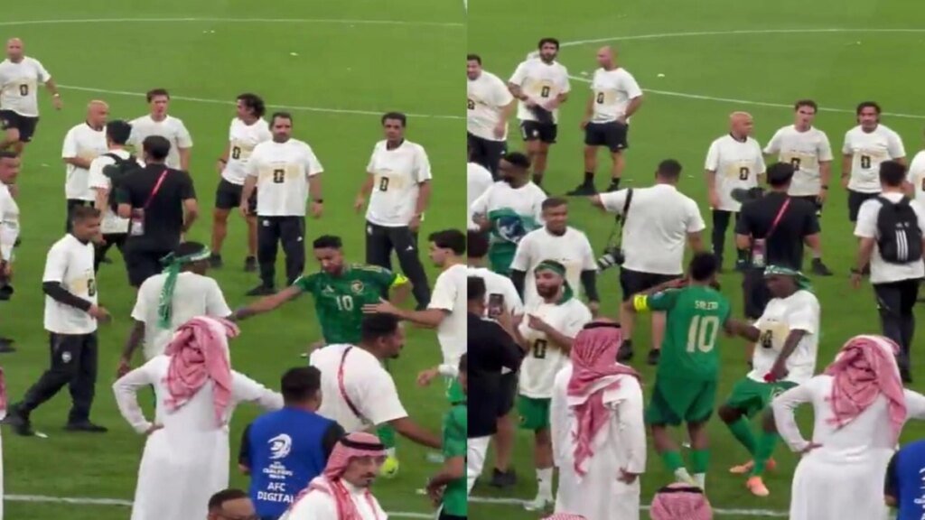 احتفال سعود عبدالحميد وسالم الدوسري بتأهل الأخضر للمونديال.. تغطية