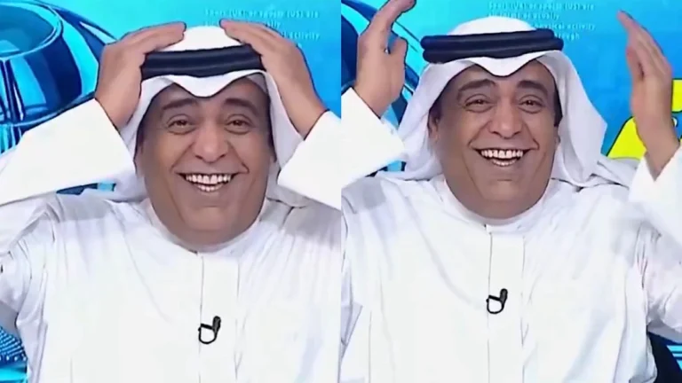 الفراج يعلق ضاحكاً ممسكًا برأسه على تصريح طلال حاجي: القلب اتحاد.. تغطية