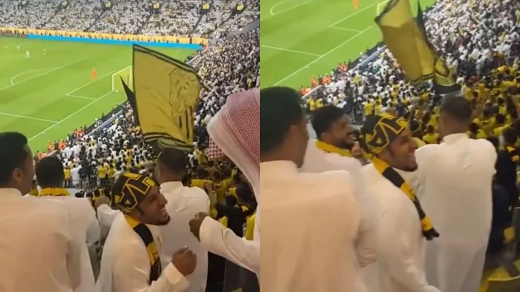العويران يحتفل بجنون مع جماهير الاتحاد وفيصل العيسى : يمشي كذا كذا.. تغطية