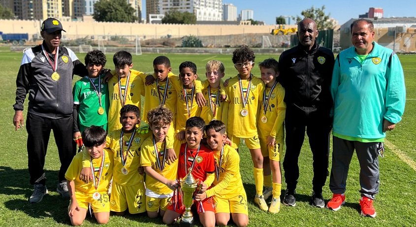 فريق الوصل تحت 9 سنوات يتوج بلقب مهرجان عبدالله إبراهيم الظاهري في عجمان