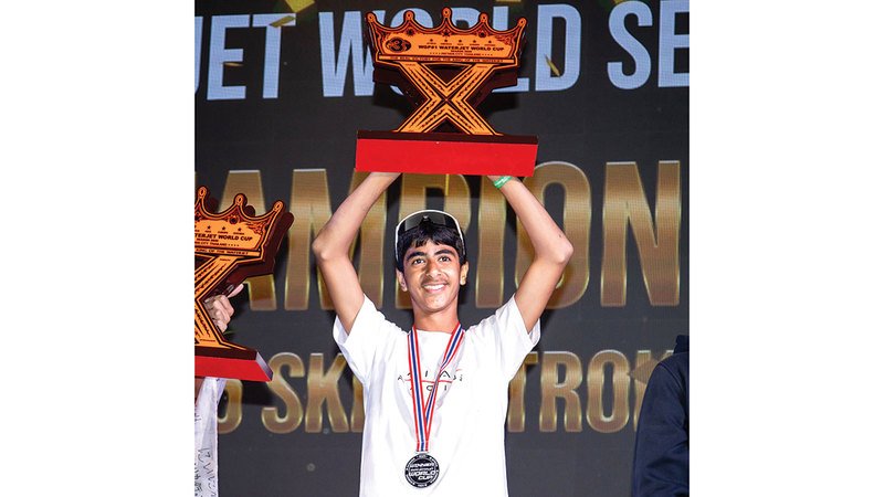 3 ميداليات حصاد علي العلي  في بطولة تايلاند للدراجات المائية