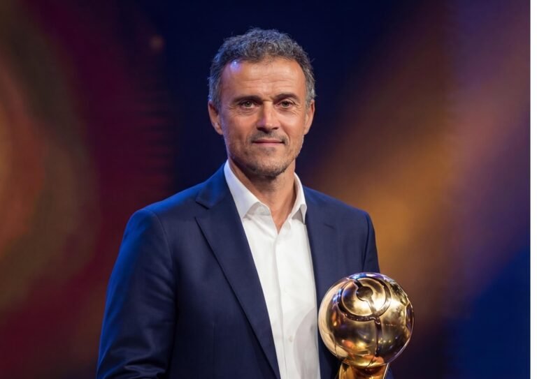 لويس إنريكي أفضل مدرب في العالم في حفل غلوب سوكر