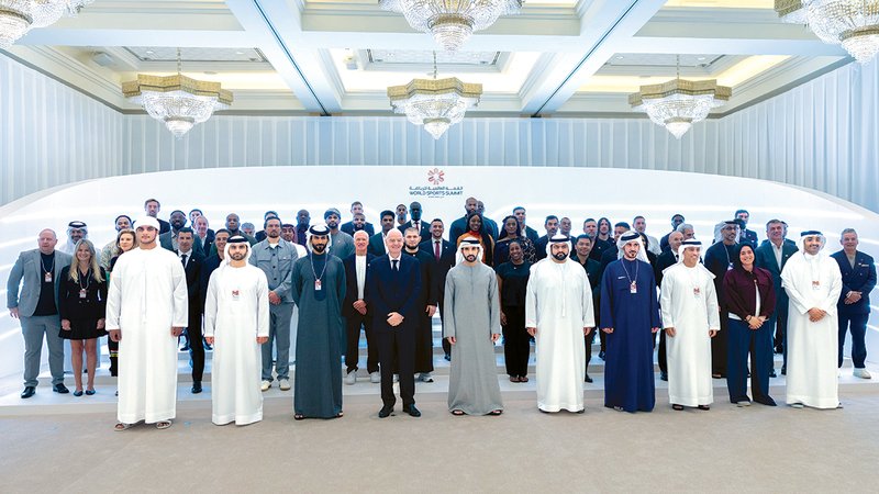 حمدان بن محمد يكرّم إنفانتينو والخليفي وديوكوفيتش بجائزة محمد بن راشد آل مكتوم العالمية للرياضة