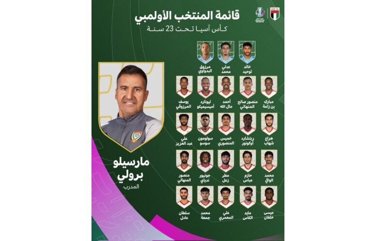 بقيادة سلطان عادل.. قائمة منتخب الإمارات الأولمبي لنهائيات آسيا تحت 23 سنة