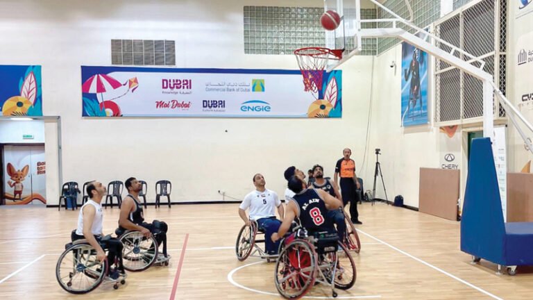 فوز «دبي» و«خورفكان» في دوري سلة الكراسي المتحركة